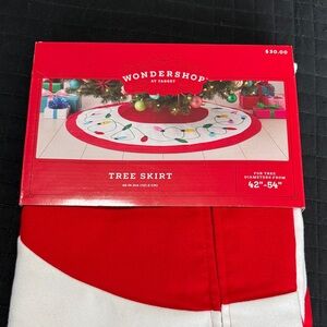 Wondershop Festive Red and White Christmas Tree Skirt